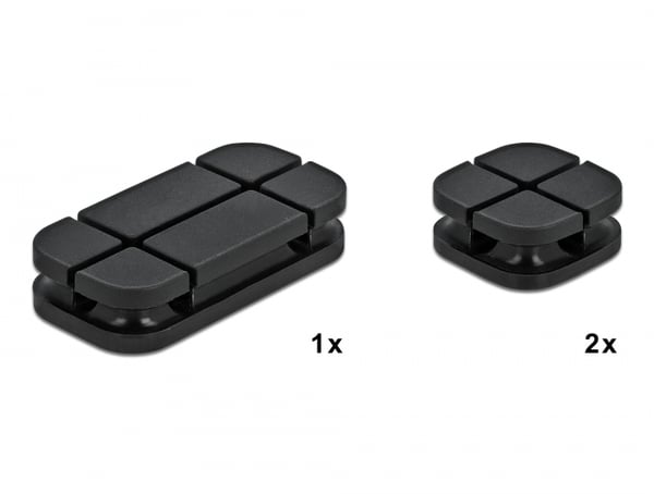 DeLOCK 18331 kabelorganisator Kabelholder Sort 1 stk