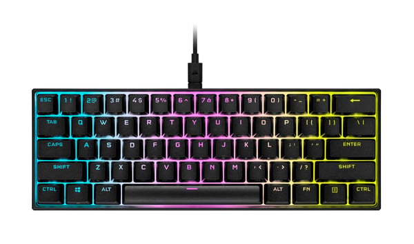 Corsair K65 RGB tastatur Spil USB QWERTY UK engelsk Sort