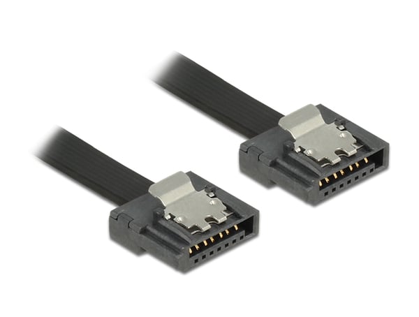 DeLOCK 0.5m SATA III SATA-kaapeli 0,5 m SATA 7-pin Musta