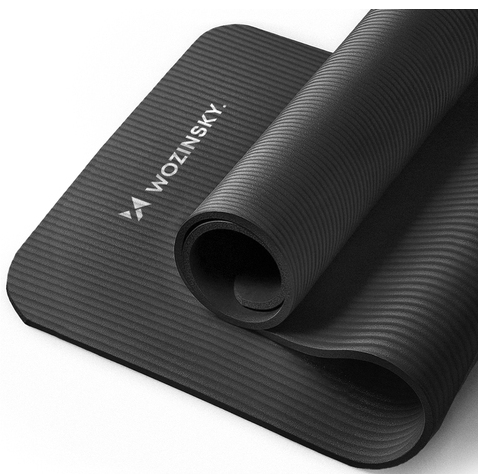 Wozinsky 5907769300455 yoga måtte Skum Sort