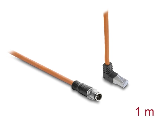 Miniatyrbillede 1 af 2: DeLOCK 80999 netværkskabel Orange 1 m Cat6a S/FTP (S-STP)