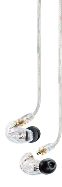 Shure SE215 Pro Hovedtelefoner Ledningsført I ørerne Scene/studie Transparent