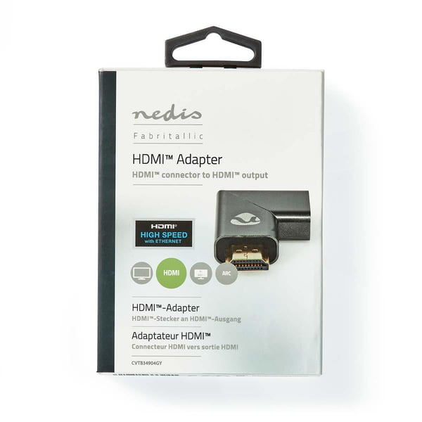 Nedis CVTB34904GY kabel kønsskifter HDMI Grå