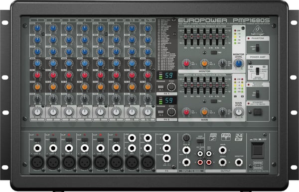 Behringer PMP1680S audio mixer 10 kanaler 10 - 200000 Hz Sort