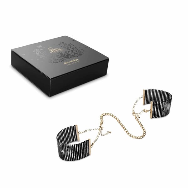 Bijoux Indiscrets Desir Metallique Bondage håndjern Sort Metal