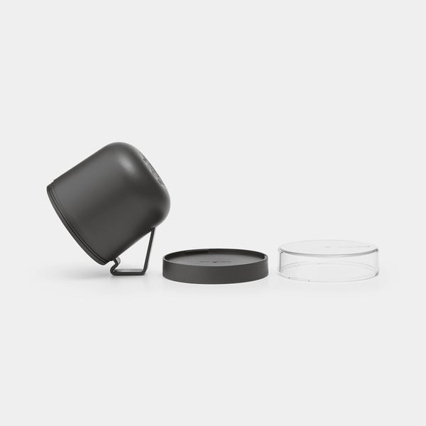 Brabantia Make & Take Rund Kop 0,6 L Grå, Transparent 1 stk
