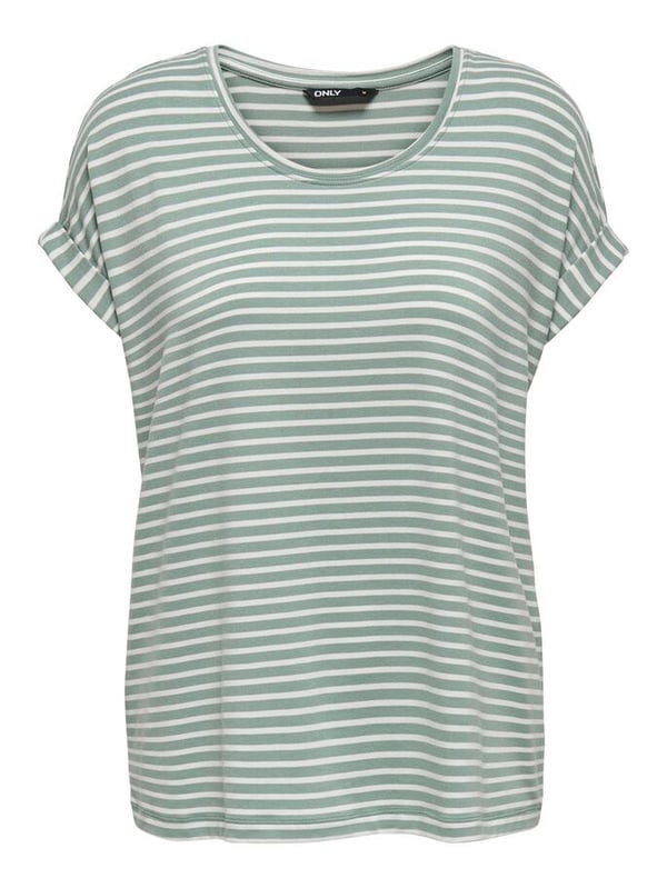 ONLY 15206243 T-tröja Rund ringning Kortärmad Elastan, Polyester, Viskos