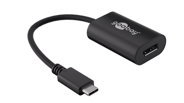 Goobay 38530 USB grafisk adapter 3840 x 2160 pixel Sort