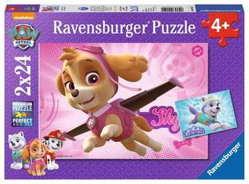 Ravensburger Paw Patrol Skye and Everest Pussel 24 styck Tecknade serier