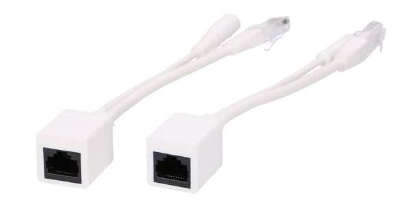 Miniatyrbild 2 av 5: Extralink POE Injektor und Splitter mit einem Port einfacher Injektor weißes Kabel Snabb Ethernet 48 V