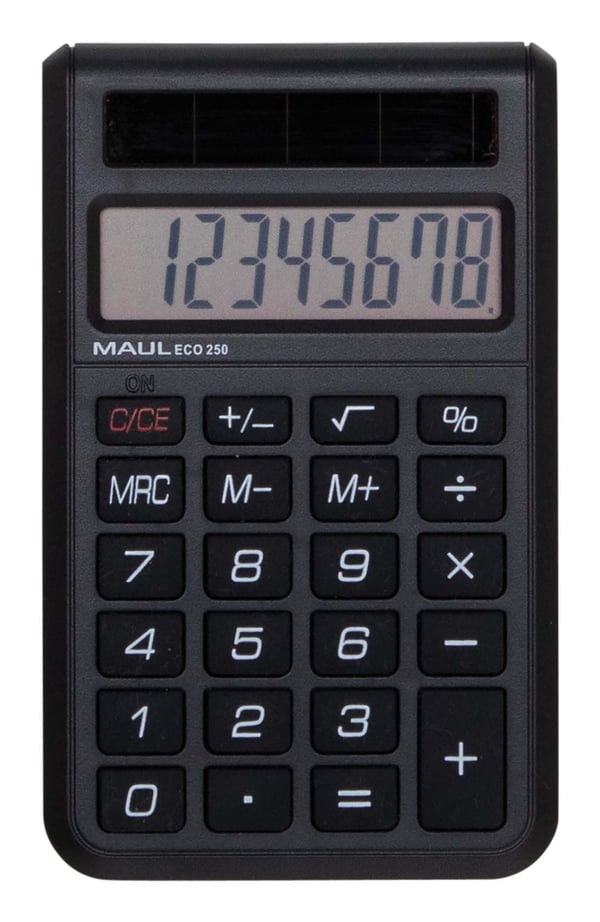 Pikkukuva 1 / 3: MAUL ECO 250 laskin Tasku Perus Musta