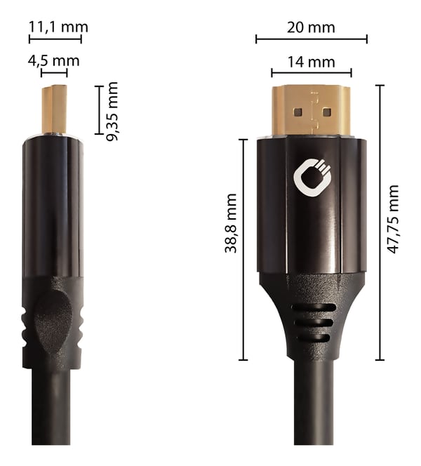 OEHLBACH Black Magic MKII HDMI-kabel 5 m HDMI Typ A (standard) Svart