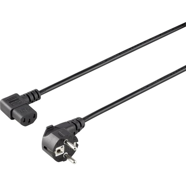 Conrad SY-5042718 Kaltgeräte Anschlusskabel Schwarz 1.50 m Svart 1,5 m CEE7/4 C13 coupler