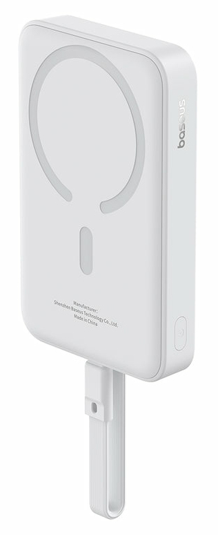 Baseus P1002210B223-00 powerbank Lithium polymer (LiPo) 10000 mAh Trådløs opladning Hvid