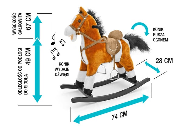 Miniatyrbillede 2 af 2: Milly Mally Mustang Gyngelegetøj