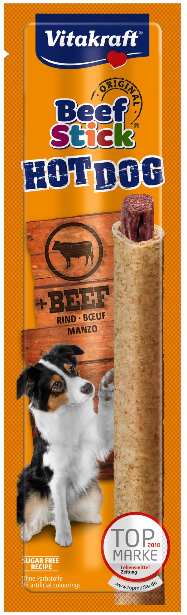 Vitakraft Beef-Stick Hot Dog au boeuf Hund Snacks Bøf 30 g