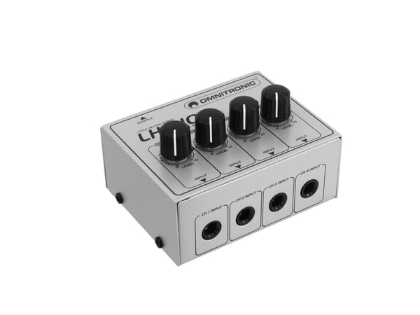 Miniatyrbillede 1 af 2: Omnitronic LH-010 4 kanaler 20 - 20000 Hz Sølv