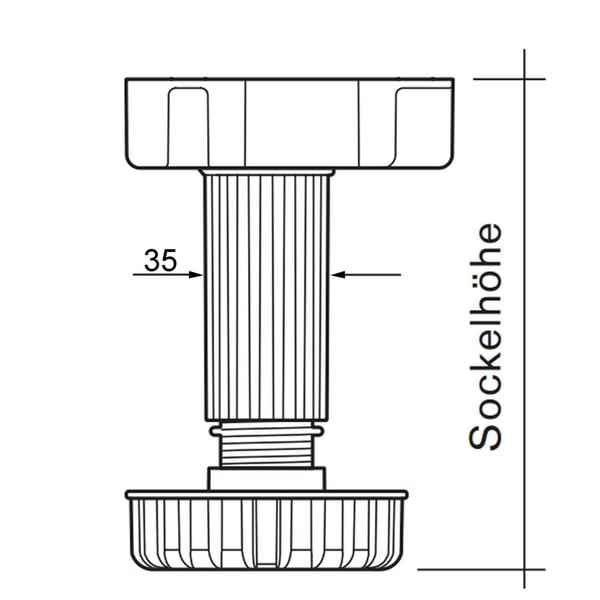 SOTECH 119908 Huonekalujalka Metalli