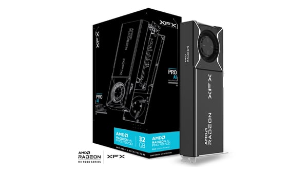 Miniatyrbillede 1 af 7: XFX AMD Radeon AI Pro R9700 32 GB GDDR6