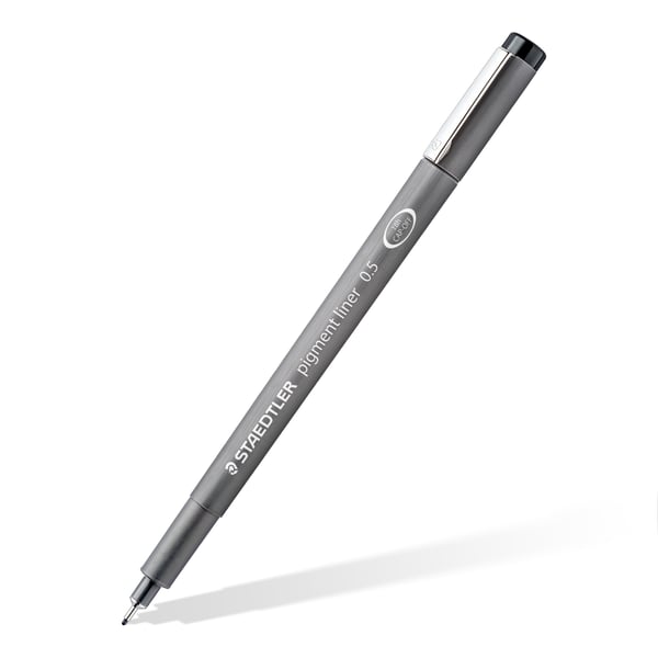 Staedtler 308 SB6P kuitukärkikynä Musta 6 kpl