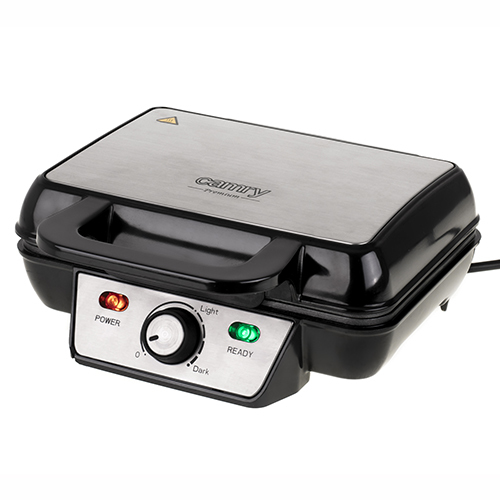 Miniatyrbillede 1 af 6: Camry Premium CR 3046 vaffeljern 2 vaffel/vafler 1000 W Sort