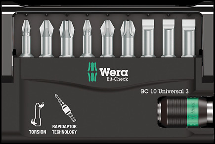 Wera 05056375001 skruetrækker bit 9 stk