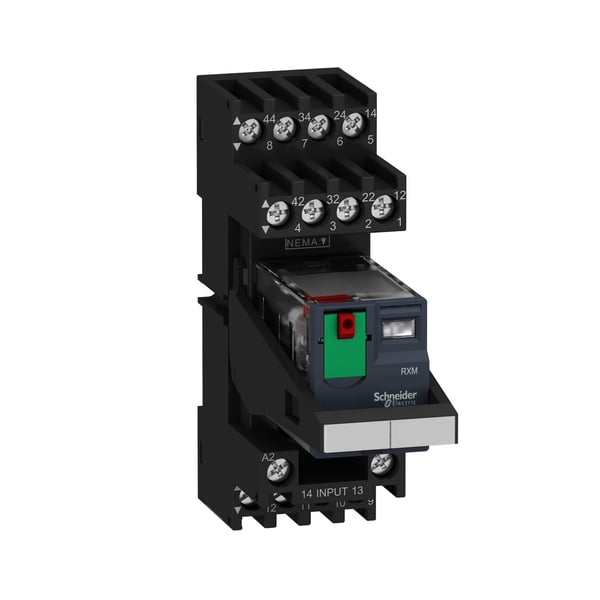 Schneider Electric RXM4AB1B7PVM elektriska reläer Svart