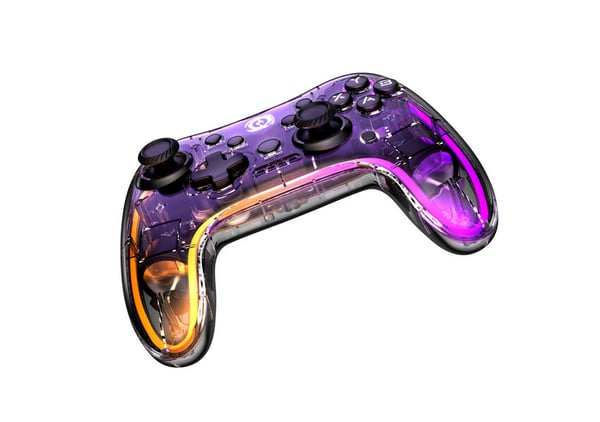 Canyon , 2.4G Wireless Controller with built-in 800mah battery, 2M Type-C charging cable ,Wireless Gamepad for Android / PC / PS3 /PS4 /XBOX360/ Nitendo Switch?RGB Lighting), 151*110*42mm, 208g