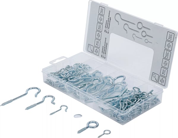 Miniatyrbillede 1 af 4: BGS technic Screw Hook / Ring Hook Assortment