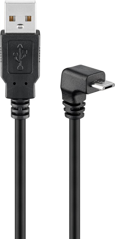 Miniatyrbillede 1 af 2: Goobay 95343 USB-kabel USB 2.0 1,8 m USB A Micro-USB B 0,48 Gbit/sek. Sort