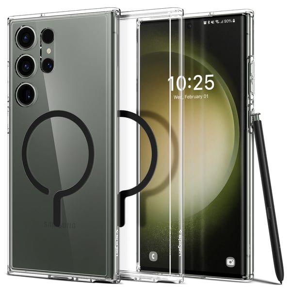 Spigen ACS05621 matkapuhelimen suojakotelo 17,3 cm (6.8") Suojus Musta, Läpinäkyvä