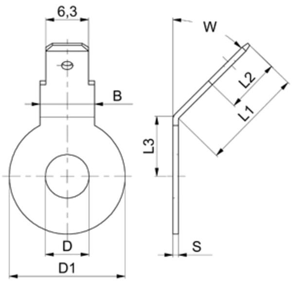 Vogt 3869n45.67 elektrisk kontakt