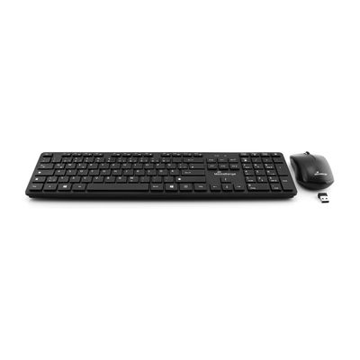 MediaRange MROS107 tastatur Mus inkluderet Kontor RF trådløst QWERTZ Tysk Sort