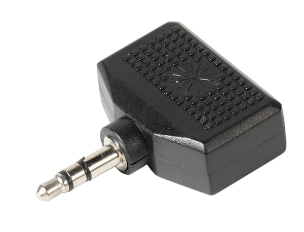 Miniatyrbillede 1 af 2: Vivanco B46/12 04 3.5mm 2x 3.5mm Sort