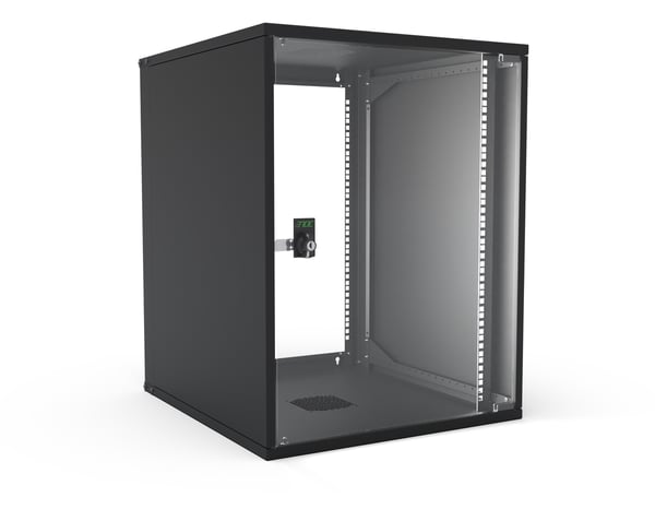 Miniatyrbild 1 av 2: Enoc System W3 15-6-S 15U Väggmonterad rack Svart