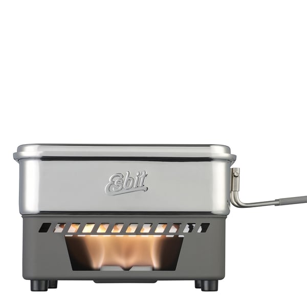 ESBIT CS1100ST keittoastia retkeilyyn Setti 1,1 L Musta, Hopea