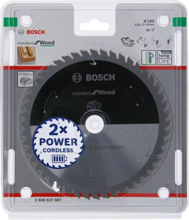 Bosch STANDARD FOR WOOD pyörösahanterä 16,5 cm 1 kpl