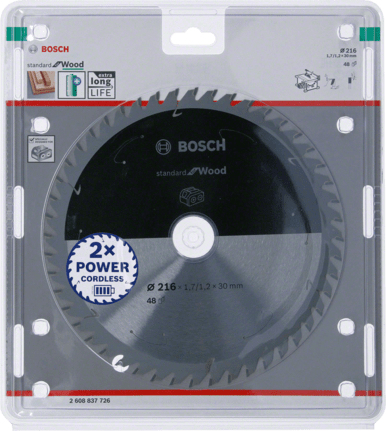 Pikkukuva 2 / 4: Bosch 2 608 837 726 pyörösahanterä 21,6 cm 1 kpl