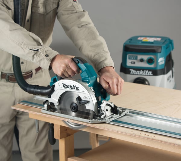 Miniatyrbillede 2 af 4: Makita DHS783ZJU transportabel rundsav 19 cm Blå, Rustfrit stål 6000 rpm