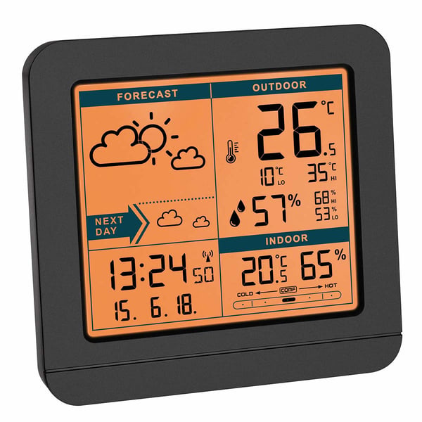 TFA-Dostmann Sky Sort LCD Batteri