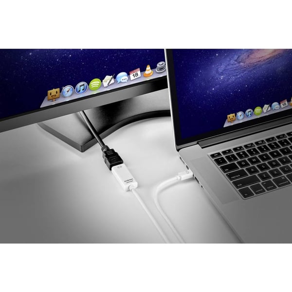 Miniatyrbillede 2 af 2: Renkforce RF-3697532 videokabel adapter 0,5 m Mini DisplayPort HDMI Hvid