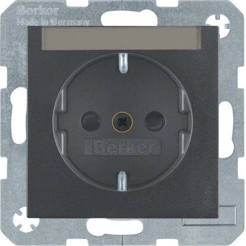 Berker 47491606 stikkontakt Type F Anthracit