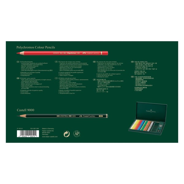 Miniatyrbillede 3 af 3: Faber-Castell 210051 farveblyant Forskellige farver 24 stk