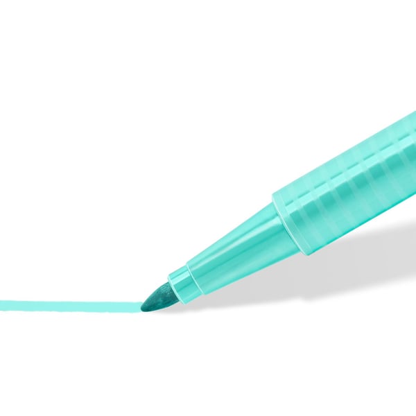 Miniatyrbillede 2 af 6: Staedtler 362 C speedmarker 10 stk Projektilspids Sort, Brun, Lyse Blå, Lys grå, Lime, Mint, Fersken, Lyserød, Violet, Gul