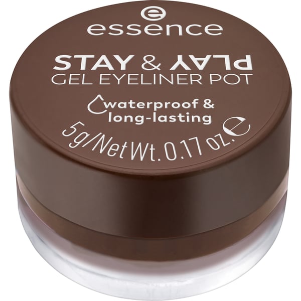 Essence STAY & PLAY eyeliner 5 g Gele 02 Brown