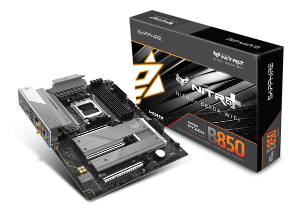 Sapphire NITRO+ B850A WIFI 7 AMD B850 Sokkel AM5 micro ATX