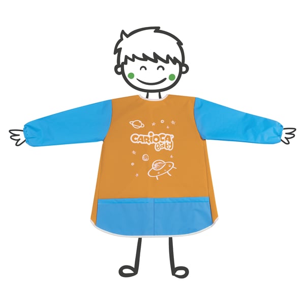 Miniatyrbillede 1 af 3: Carioca Apron Waterproof 2-4 y/o male forklæde Børn Blå, Orange