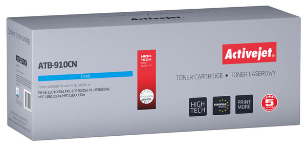 Activejet ATB-910CN värikasetti 1 kpl Yhteensopiva Sininen