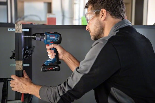 Miniatyrbild 2 av 4: Bosch GSR 18V-55 Professional 1800 RPM utan nyckel 1 kg Svart, Blå