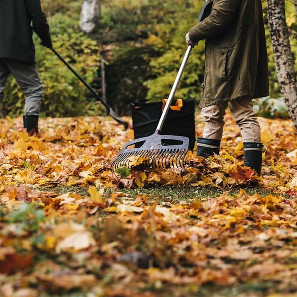Fiskars 1027037 harava Lehtiharava Musta, Hopea Alumiini